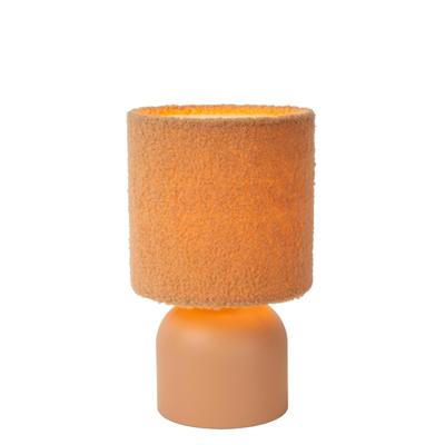 Lucide WOOLLY - Tafellamp - Ø 16 cm - 1xE14 - Okergeel