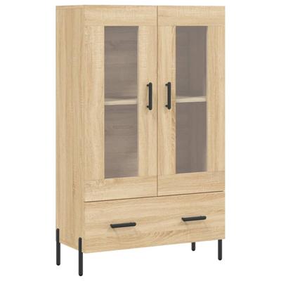 Hoge kast 69,5x31x115 cm bewerkt hout sonoma eikenkleurig