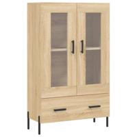 Hoge kast 69,5x31x115 cm bewerkt hout sonoma eikenkleurig - thumbnail