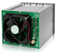 Icy Dock MB155SP-B 5x2,5 /3,5 SATA backplane voor 3x extern 5,25 - thumbnail