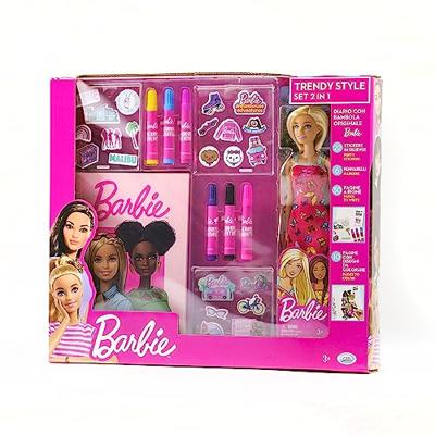 Mattel de barbie pop trendy style set met dagboek en stiften