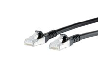 Metz Connect 1308452000-E RJ45 Netwerkkabel, patchkabel CAT 6A S/FTP 2.00 m Zwart Snagless 1 stuk(s) - thumbnail