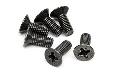 HPI - Flat head screw m3 x 8mm (6 pcs) (Z526)
