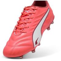 PUMA King Pro Gras / Kunstgras Voetbalschoenen (MG) Rood Wit - thumbnail