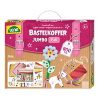 Lena Knutselkoffer Jumbo Roze 800 stuks - thumbnail
