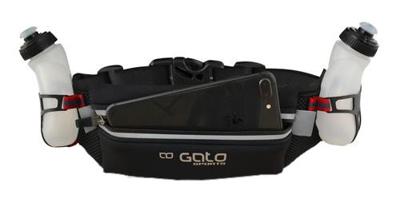 Outwet Gato 2 flask belt hydration black one size