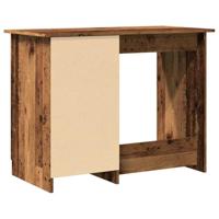 Bureau 100x50x76 cm bewerkt hout oud houtkleurig - thumbnail