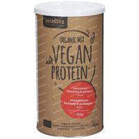 Purasana Proteine zonnebloem hennep pompoen cacao vegan bio 400 Gram - thumbnail