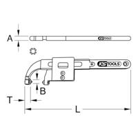 KS Tools 5171330 517.1330 Haaksleutel Sleutelbreedte (metrisch) 30 - 200 mm - thumbnail