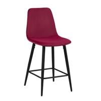 Barkruk Aylin Bordeaux - Set van 4 - thumbnail