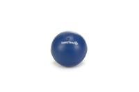 Rubber bal massief hondenspeeltje blauw 5 cm - thumbnail
