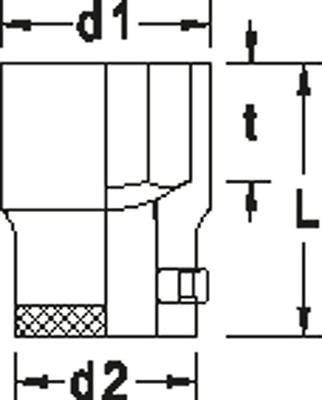 Gedore Dopsleutel 3/4" 36 MM 6-kant - 6270970 Gedore Dopsleutel 3/4" 36 MM 6-kant - 6270970