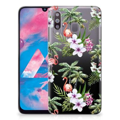 Samsung Galaxy M30 | TPU Hoesje | Flamingo Palms Samsung Galaxy M30 | TPU Hoesje | Flamingo Palms