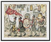 Grafix diamond painting anton pieck fanfare 40x50cm - thumbnail
