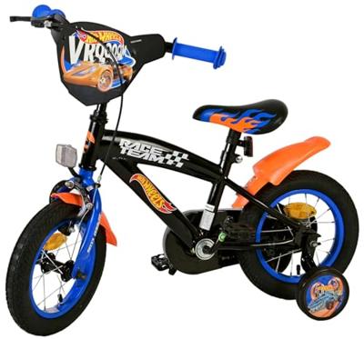 Yipeeh Hot wheels 12 fiets zwart/oranje/blauw 31256
