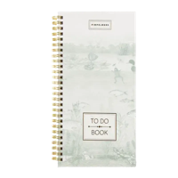 Pimpelmees To Do Boek Mono Vintage Green - thumbnail