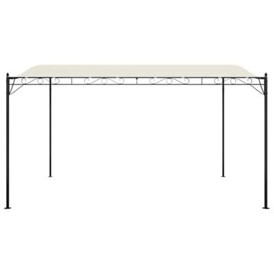 Luifel 4x3 m 180 g/m stof en staal crmekleurig