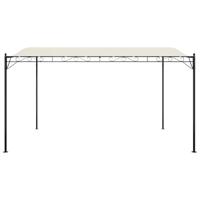 Luifel 4x3 m 180 g/m stof en staal crmekleurig - thumbnail