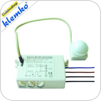 Klemko PIR Bewegingsmelder Inbouw 42Vac 200W 360° ø=6M 870506 Klemko PIR Bewegingsmelder Inbouw 42Vac 200W 360° ø=6M 870506