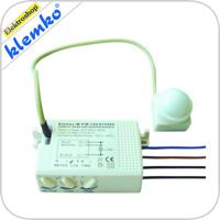 Klemko PIR Bewegingsmelder Inbouw 42Vac 200W 360° ø=6M 870506 - thumbnail