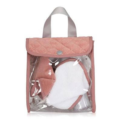 Poppen Eetsetje - Corduroy Roze