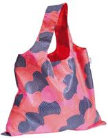 Cedon boodschappentas XL cirkel 59 x 48 cm polyester roze/blauw - thumbnail