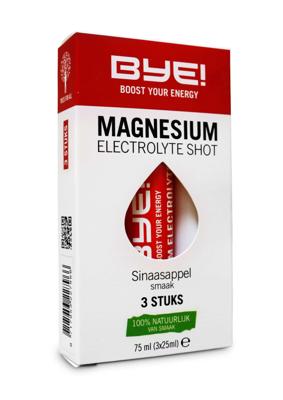 BYE! Electrolyte Magnesium Shot - sinaasappelsmaak (3 stuks)