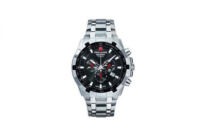 Swiss Alpine Military Quartz Chronograph 7043.9137 10ATM 46MM