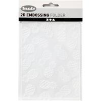 Creativ Company Embossing folder , ananas, afm 11x14 cm, dikte 2 mm, 1 stuk - thumbnail