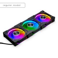 Phanteks D30 PWM Regular Airflow D-RGB PC-ventilator Zwart (b x h x d) 120 x 120 x 30 mm - thumbnail