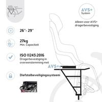 Kinderzitje achter Bobike GO maxi AVS+ - zwart - thumbnail