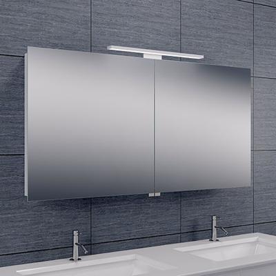 Wiesbaden Luxe spiegelkast +Led verlichting 120x60x14 cm
