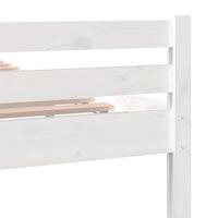 Bedframe massief hout wit 180x200 cm - thumbnail