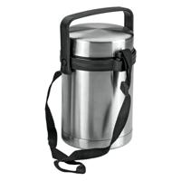 Metaltex Campus Voedselcontainer 1.4L RVS/Zwart - thumbnail