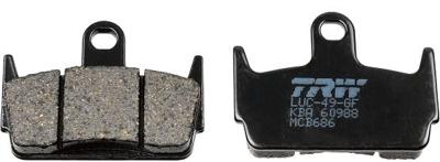 TRW remblokken "mcb 686 brake pad mcb 686 organic standard