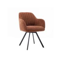 Tower Living Draaibare Eetkamerstoel 'Bruno' kleur Koper - thumbnail