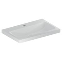 Geberit iCon Light opzetwastafel 75x48 cm, 1 kraangat, zonder overloop, wit - thumbnail