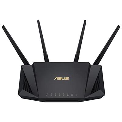 ASUS RT-AX58U (AX3000) Dual Band WiFi 6 Extendable Router, levenslange gratis netwerkbeveiliging, Instant Guard, 4G / 5G Router vervanger, ouderlijk toezicht, VPN, AiMesh ondersteuning, Smart Home