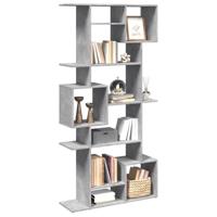Boekenkast 92x29x188 cm bewerkt hout betongrijs - thumbnail