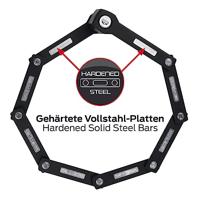 Trelock vouwslot two go 80cm xmove zwart - thumbnail