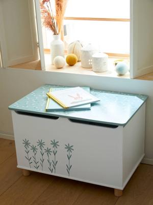 Speelgoeddoos Flowers saliegroen