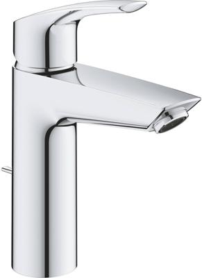GROHE Eurosmart waterbesparende wastafelkraan m-size met trekwaste chroom 2339330e