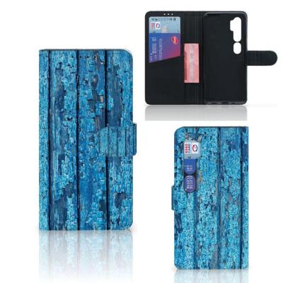 Xiaomi Mi Note 10 Pro | Book Style Case | Wood Blue