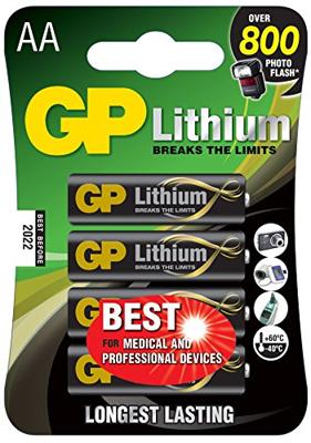 GP 15LF562C4 AA batterij Lithium 1,5V (4x)