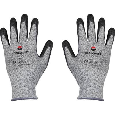 TOOLCRAFT TO-5621607 Snijbeschermingshandschoen HPPE-vezel, Polyester, Kunstvezel, Polyurethaan Maat (handschoen): 9 EN 388 Cat II 1 paar