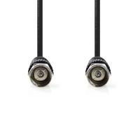 Satelliet- en Antennekabel | F Male - F Male | 1,5 m | Zwart - thumbnail