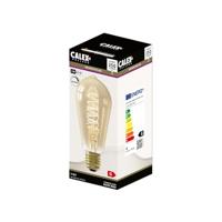 LED volglas Flex Filament Rustieklamp 220-240V 3,8W 250lm E27 ST64 Goud 2100K Dimbaar Calex - Calex - thumbnail
