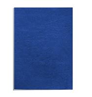 Fellowes omslagen, ft A4, karton lederlook, 250 micron, pak van 25 stuks, blauw - thumbnail