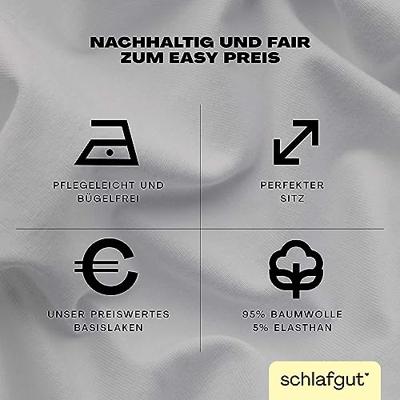 Schlafgut Schlafgut EASY Jersey Elasthan Hoeslaken M - 120x200 - 130x220 511 Grey Light