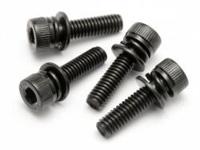 Cap head screw m4x15mm with washer (4pcs) - thumbnail